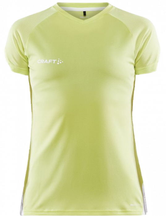 Craft - Pro Control Impact Tee Women - Giallo/White - Giallo & wit